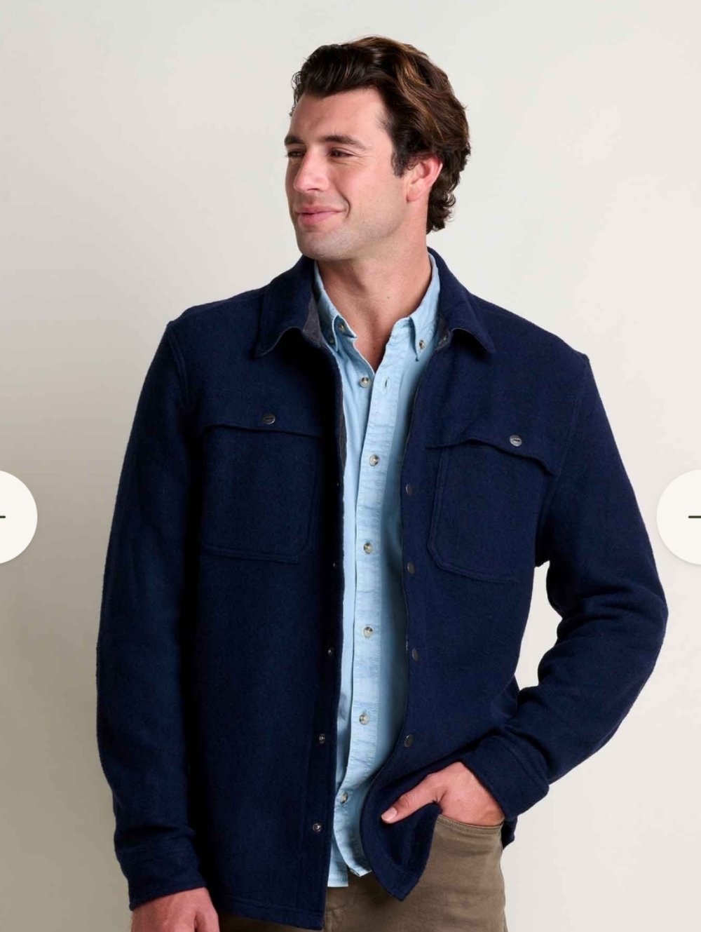 Toad & Co Kennicott Shirt Jacket Button Up, Medium, Size M